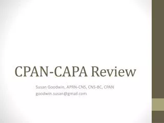 CPAN-CAPA Review
