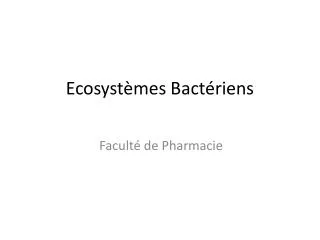 ecosyst mes bact riens