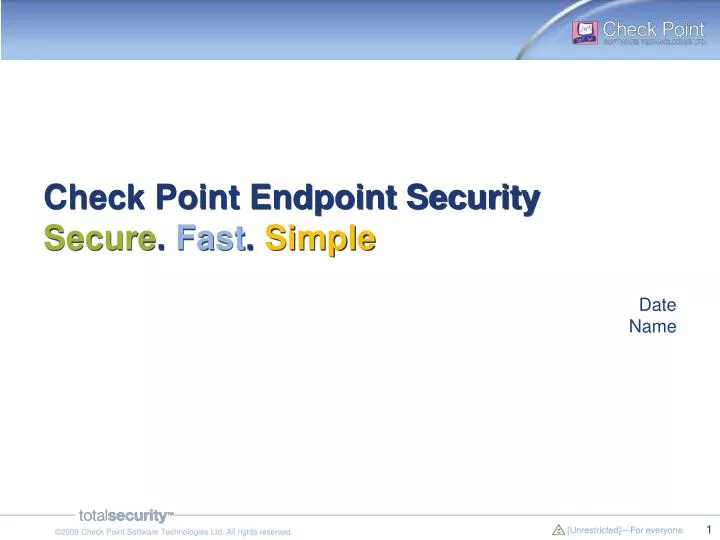 check point endpoint security secure fast simple