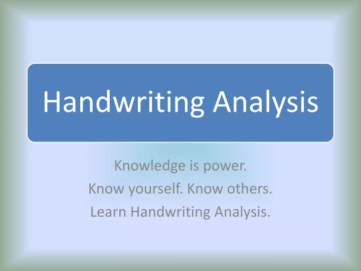 knowledge is power know yourself know others learn handwriting analysis