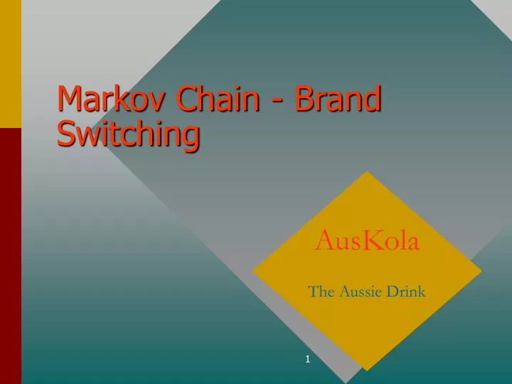 markov chain brand switching