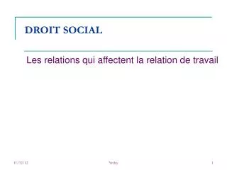 droit social