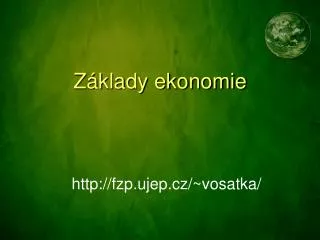 z klady ekonomie