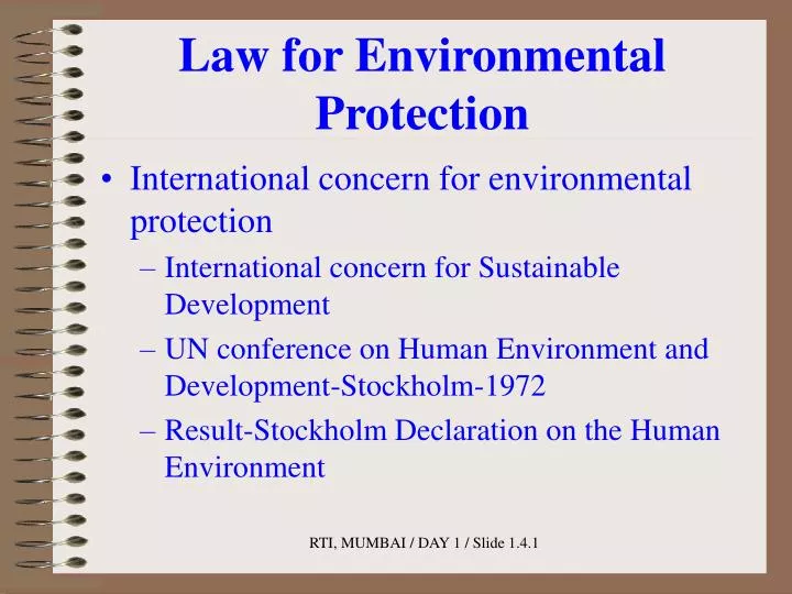 law for environmental protection