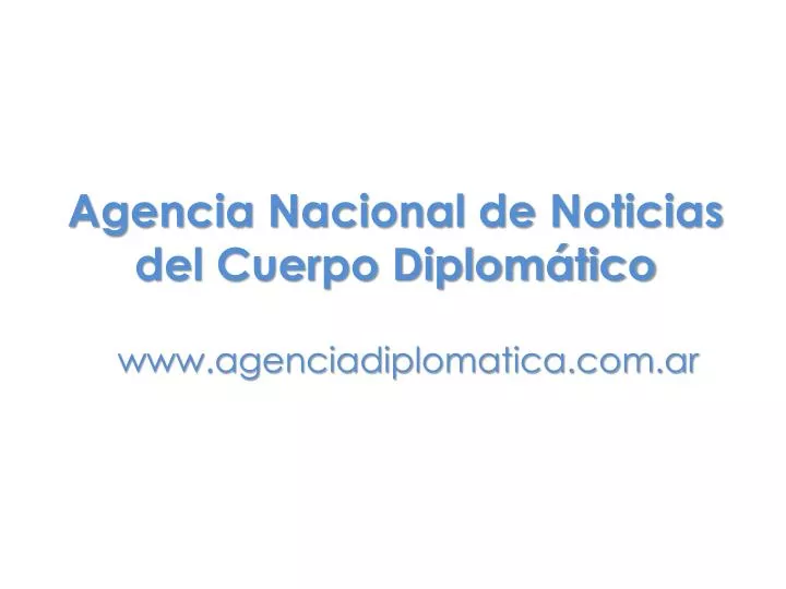 www agenciadiplomatica com ar