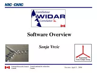 Software Overview Sonja Vrcic