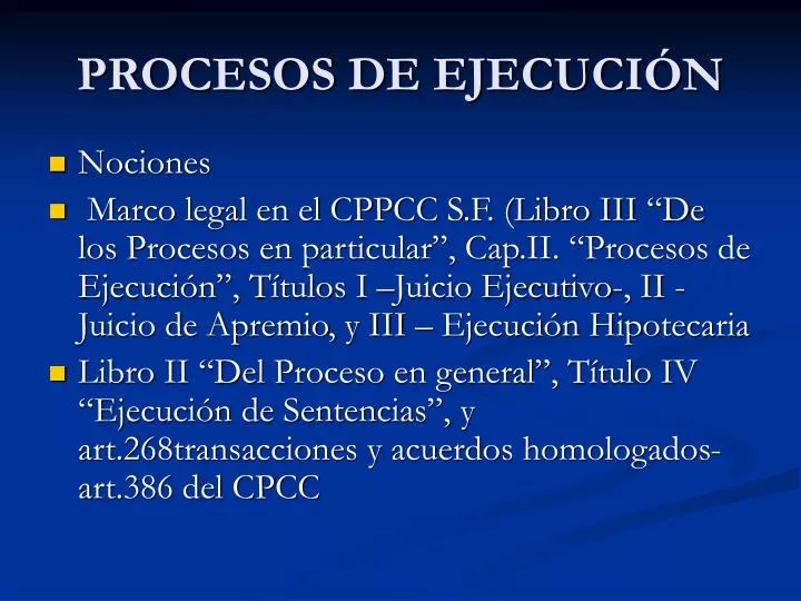 procesos de ejecuci n