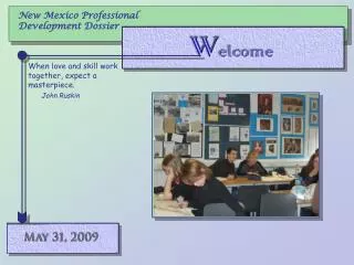 New Mexico Professional Development Dossier