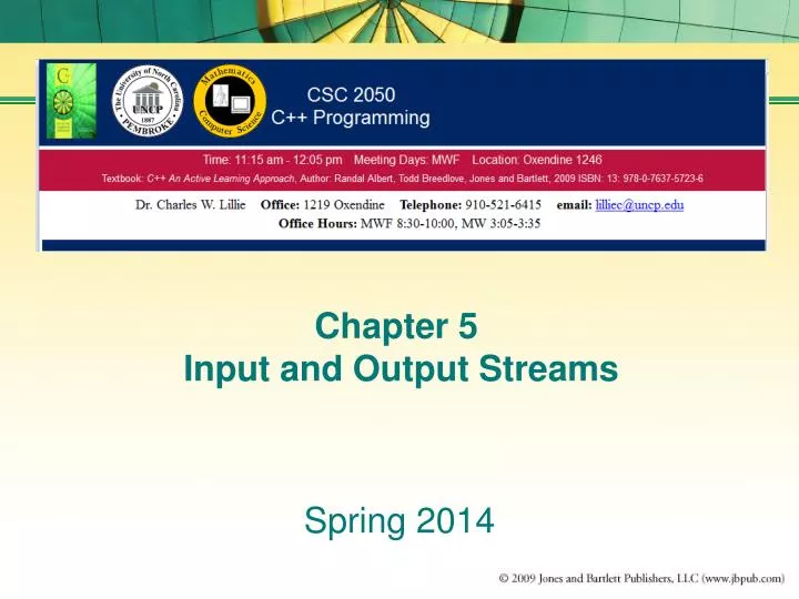 chapter 5 input and output streams