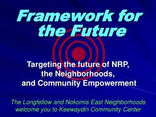 The Longfellow and Nokomis East Neighborhoods welcome you to Keewaydin Community Center