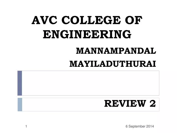 avc college of engineering