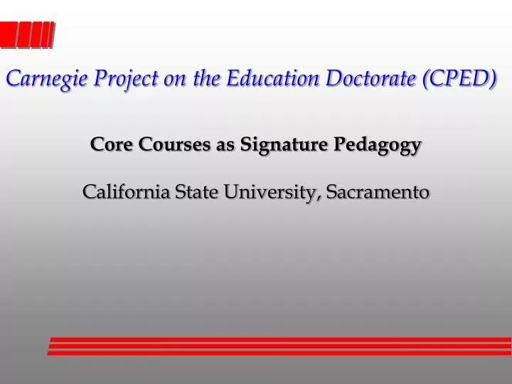 core courses as signature pedagogy california state university sacramento