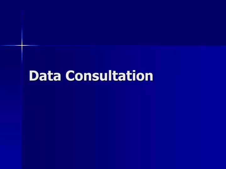 data consultation