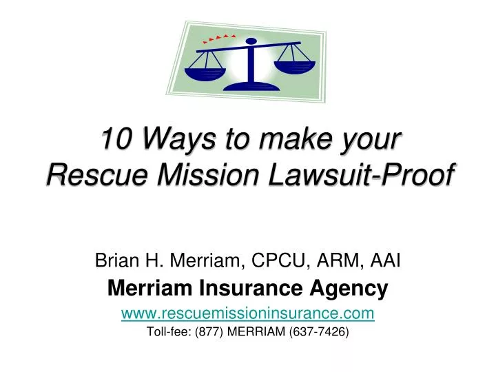 10 ways to make your rescue mission lawsuit proof