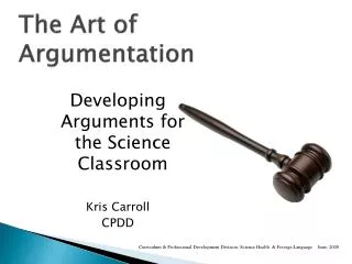 The Art of Argumentation