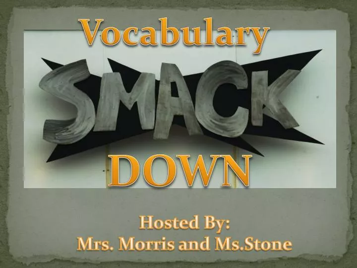 vocabulary smack down