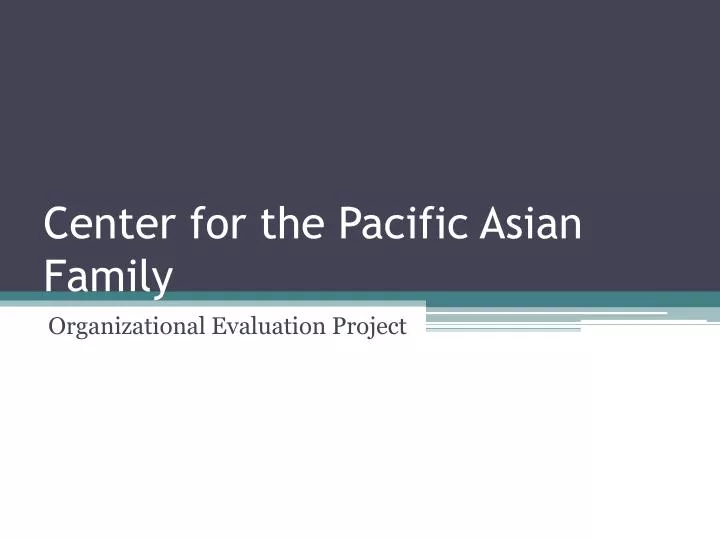center for the pacific asian family