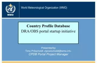 World Meteorological Organization (WMO)