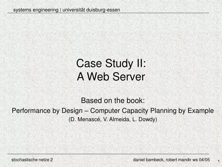 case study ii a web server