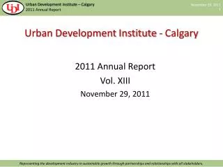 Urban Development Institute - Calgary