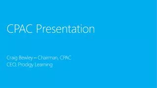 CPAC Presentation