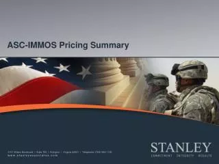 ASC-IMMOS Pricing Summary