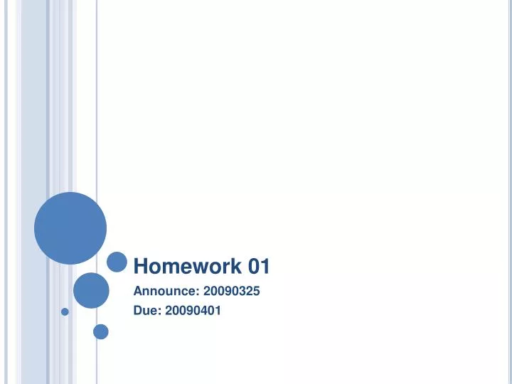 homework 01