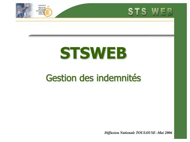 stsweb gestion des indemnit s