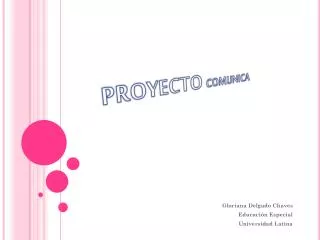 proyecto comunica