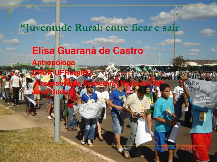 juventude rural entre ficar e sair