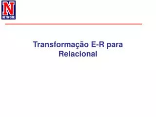 transforma o e r para relacional