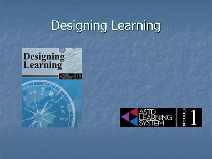 designing learning