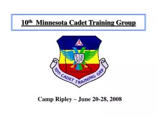 10 th Minnesota Cadet Training Group