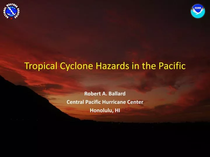 tropical cyclone hazards in the pacific