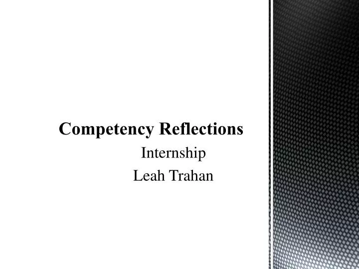 competency reflections