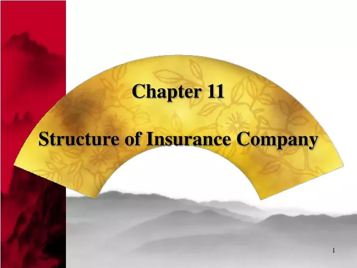 chapter 11 structure of insurance company