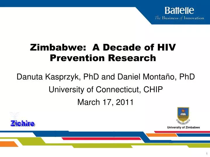 zimbabwe a decade of hiv prevention research