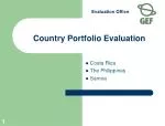 Country Portfolio Evaluation - slide 1