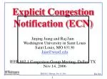 Explicit Congestion Notification (ECN) - slide 1