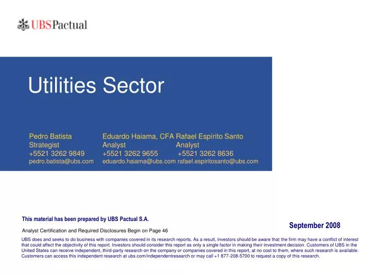 utilities sector