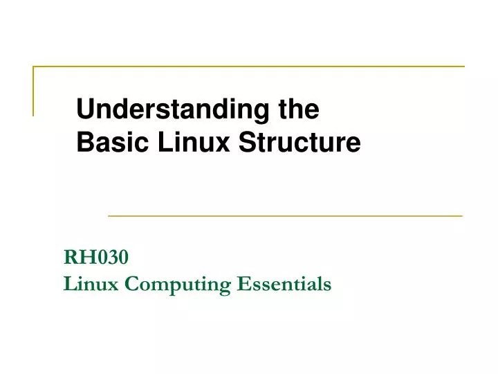 rh030 linux computing essentials