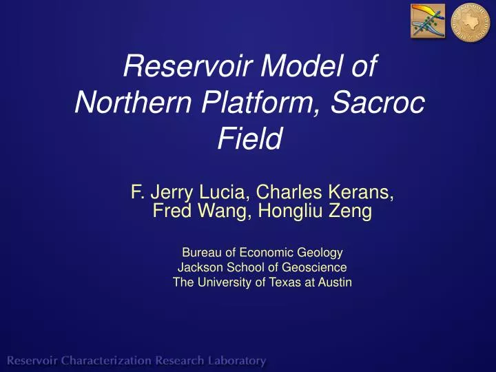 reservoir model of northern platform sacroc field