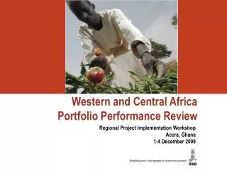 Western and Central Africa Portfolio Performance Review