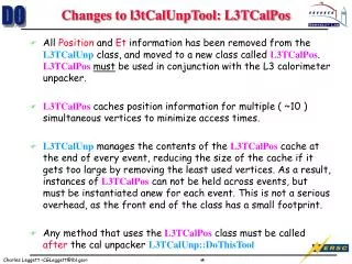 changes to l3tcalunptool l3tcalpos