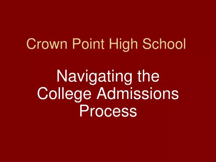 crown point high school