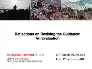 Reflections on Revising the Guidance: An Evaluation