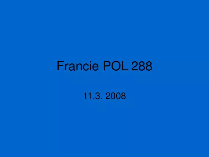 francie pol 288