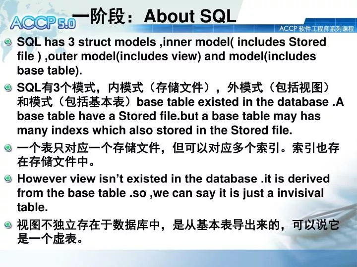 about sql