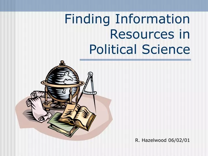 finding information resources in political science