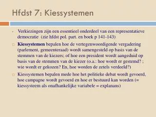hfdst 7 kiessystemen
